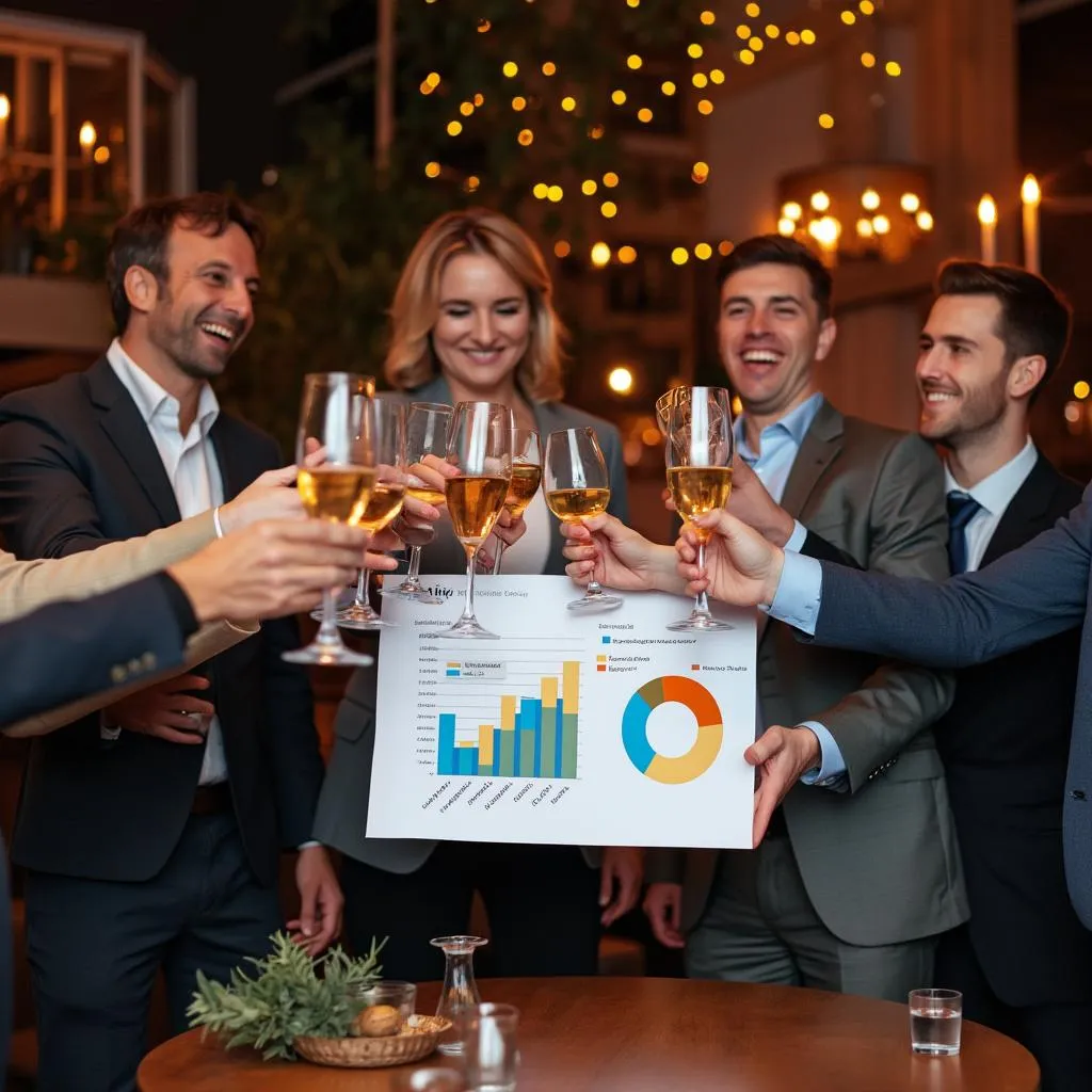 Client success celebration