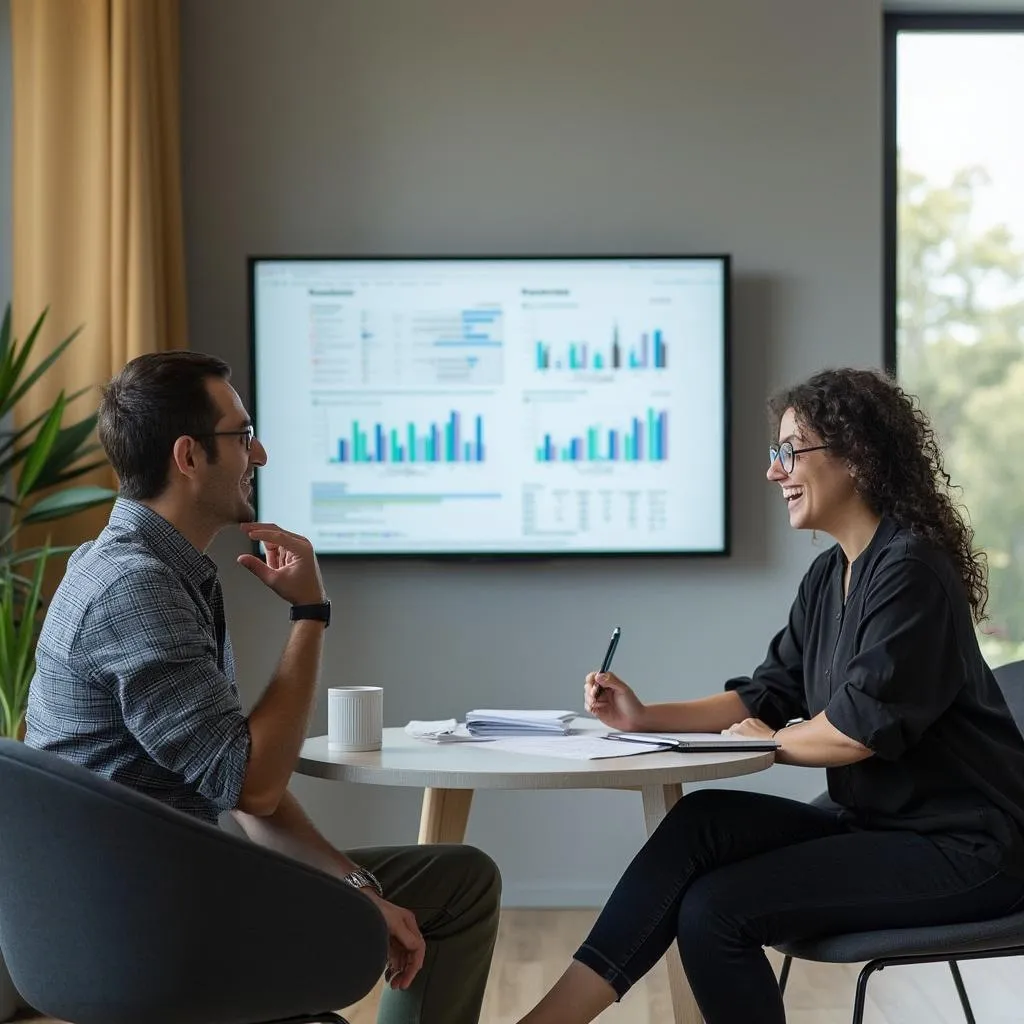 Follow-up consultation session reviewing progress